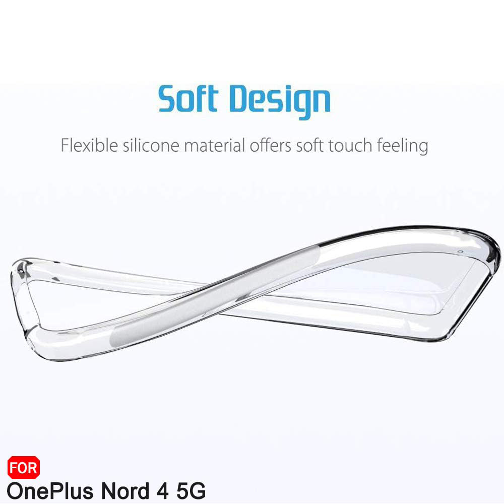 Custodia per OnePlus Nord 4, Techsuit, Shockproof Clear, Trasparente