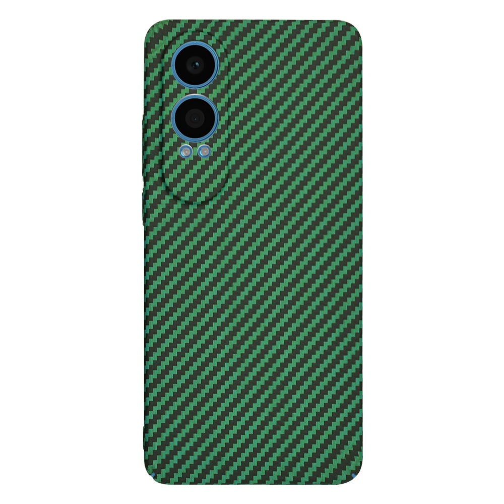 Custodia per OnePlus Nord CE4 Lite, Techsuit, Carbonite FiberShell, Verde