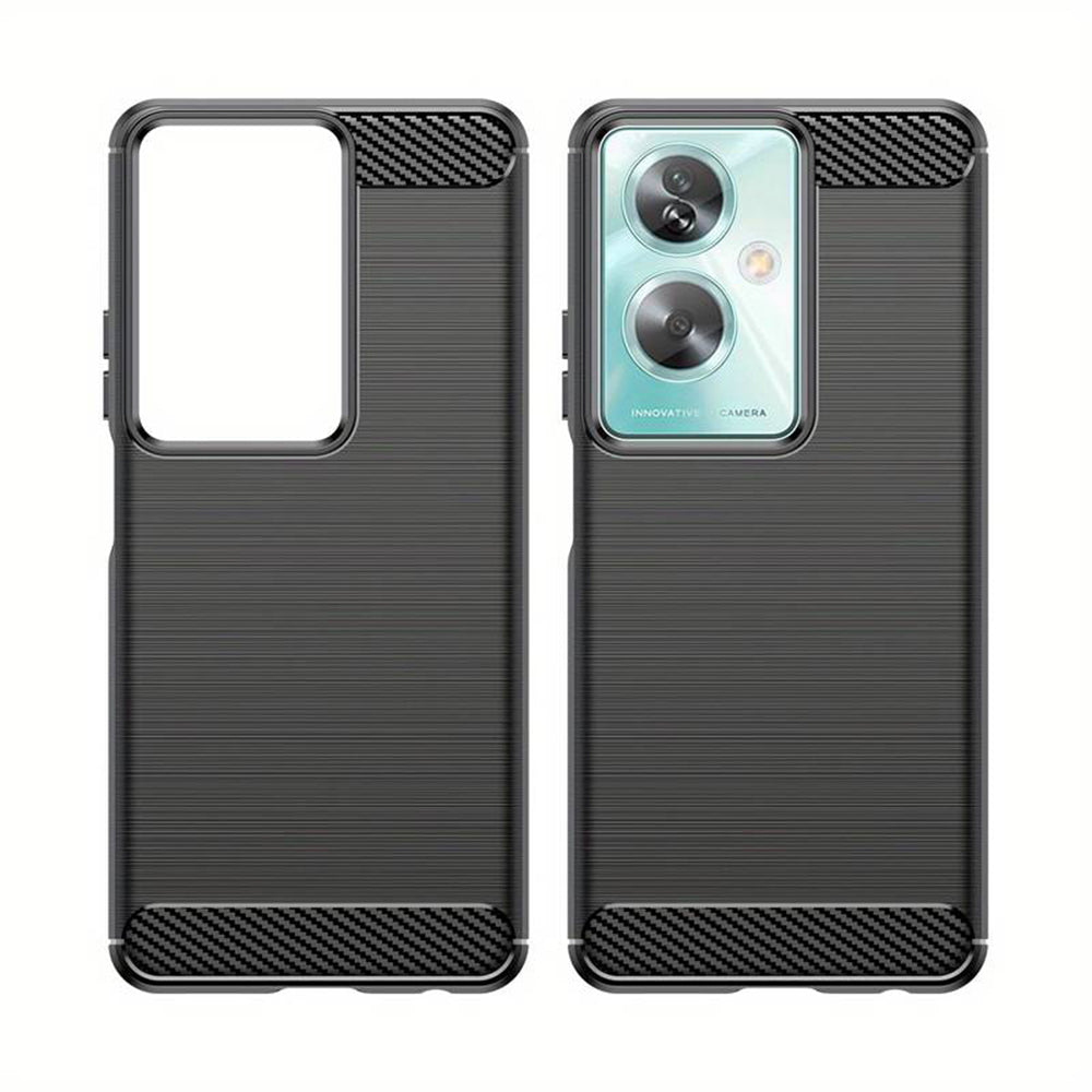 Custodia per OnePlus Nord N30 SE / Oppo A79, Techsuit, Carbonio, Nera