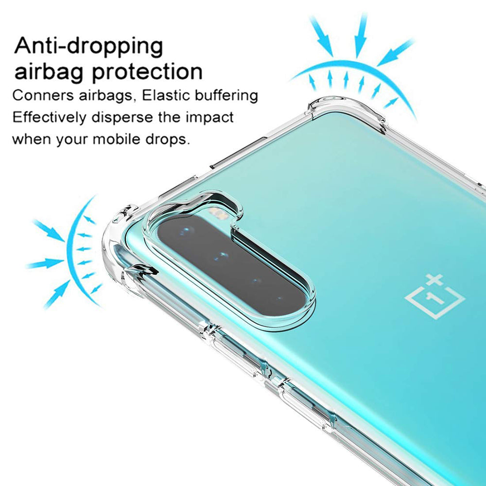 Custodia per OnePlus Nord, Techsuit, Shockproof Clear, Trasparente