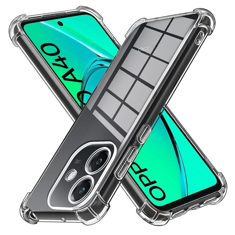 Custodia per Oppo A3 4G, Techsuit, Shockproof Clear, Trasparente