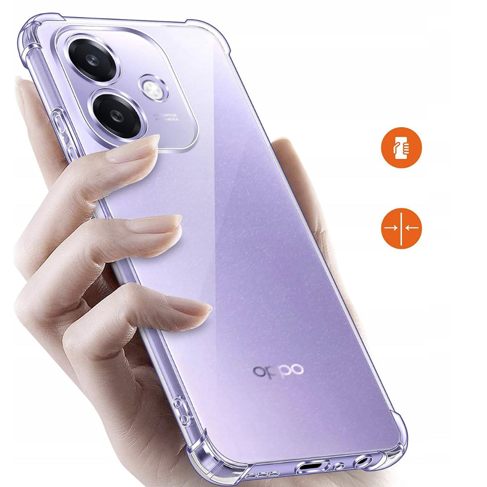 Custodia per Oppo A3 4G, Techsuit, Shockproof Clear, Trasparente
