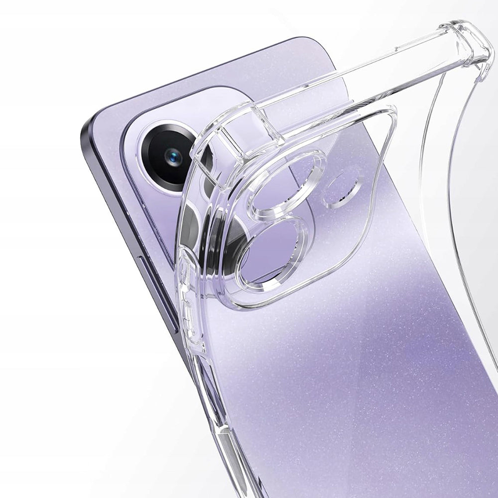 Custodia per Oppo A3 4G, Techsuit, Shockproof Clear, Trasparente