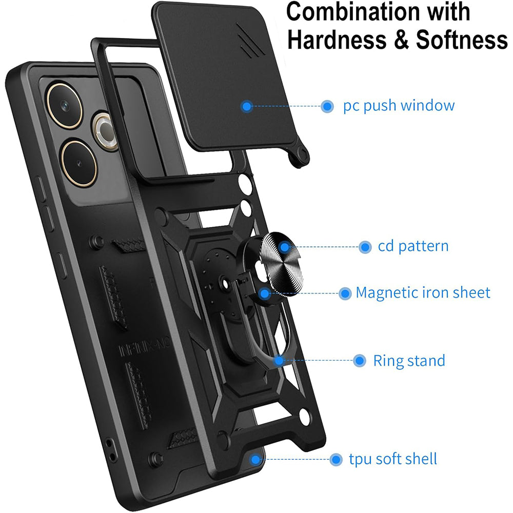 Custodia per Oppo A5 Pro 4G / A5 Pro, Techsuit, CamShield, Blu