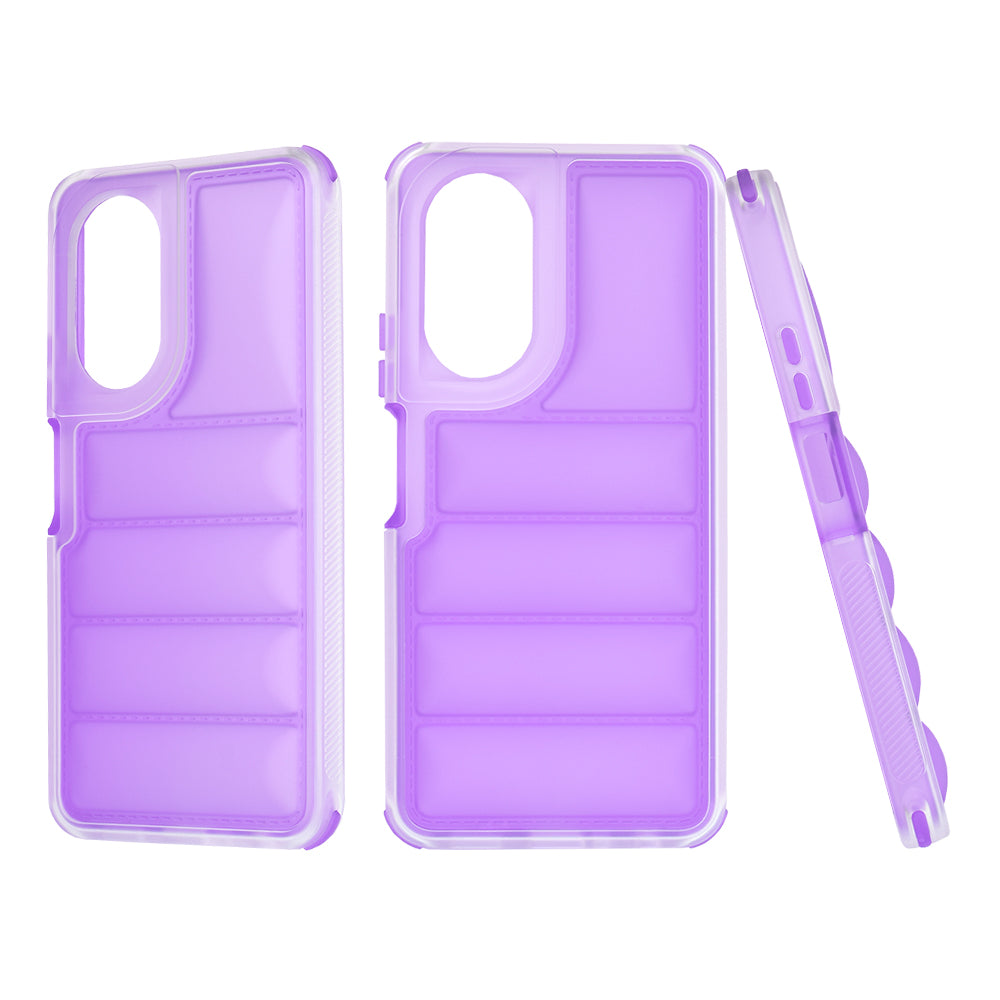 Custodia per Oppo A58 4G, Techsuit, Wave Shield, Viola
