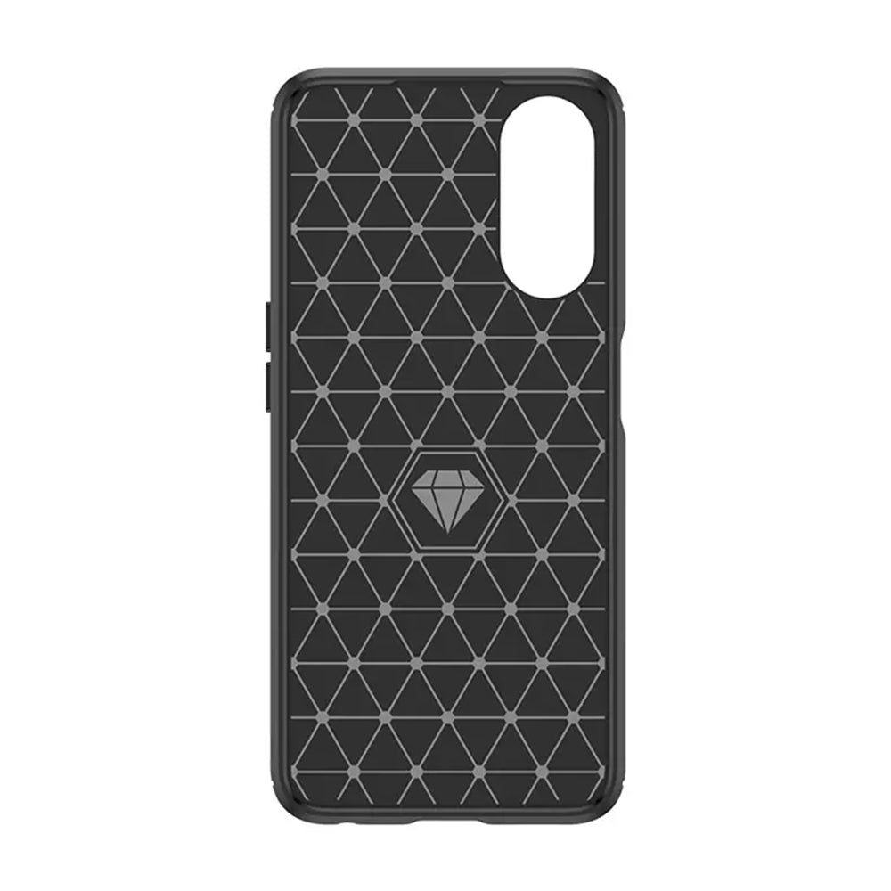Custodia per Oppo A58 5G / A78 5G, Techsuit, Carbonio, Nera