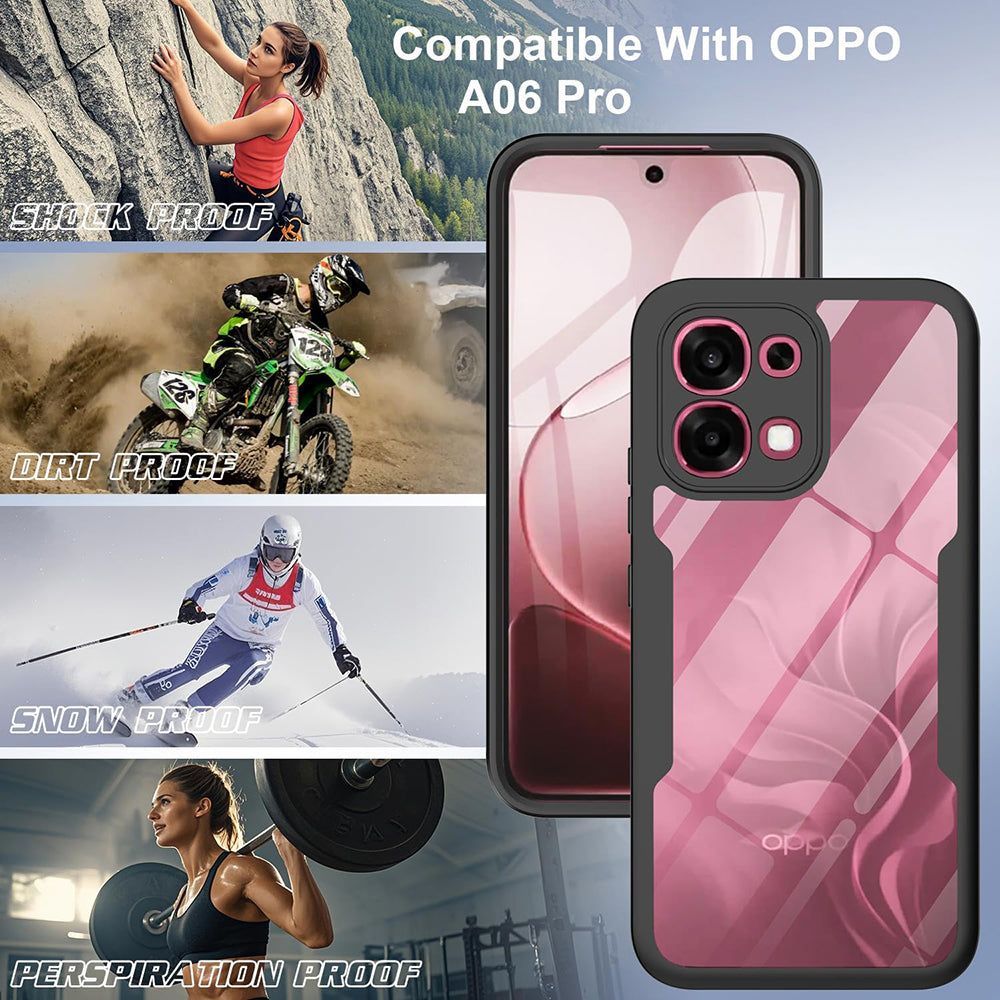 Custodia per Oppo A6 Pro 5G / A6 Pro 4G, Techsuit, ColorVerse 360, Nera