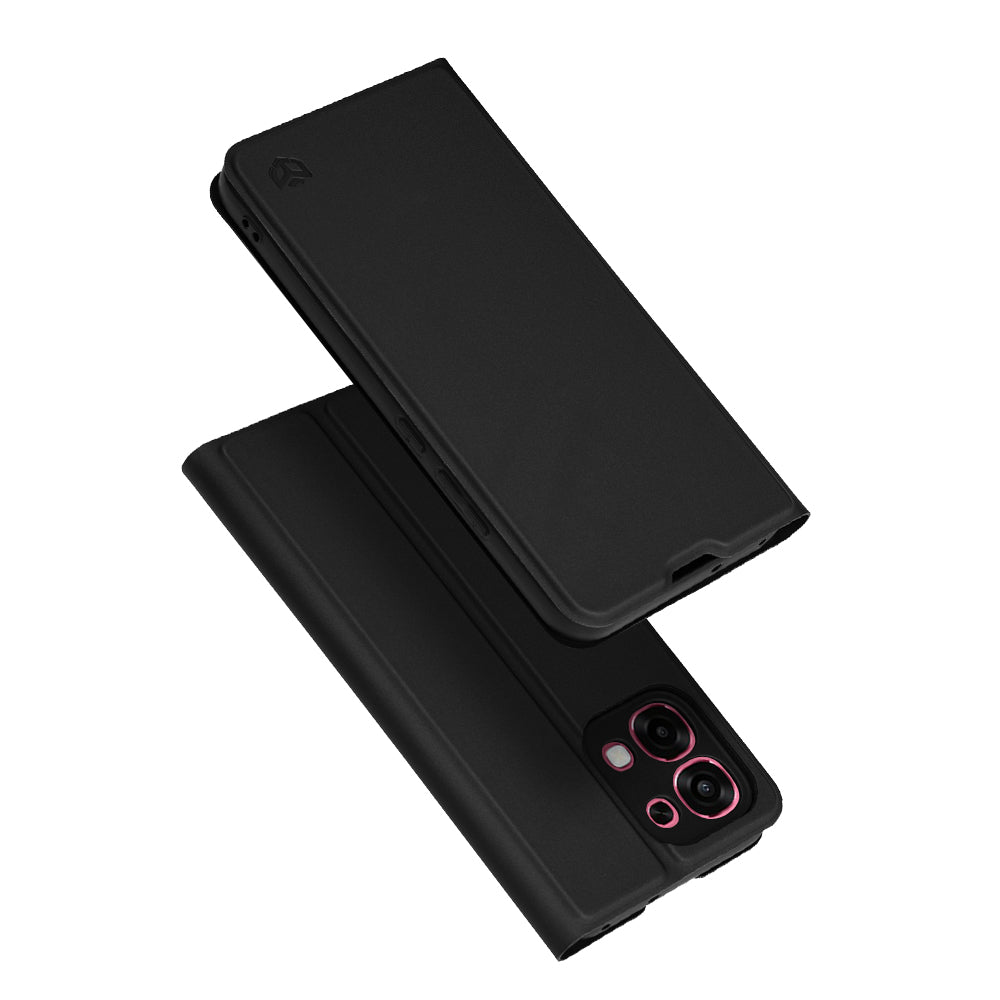 Custodia per Oppo A6 Pro 5G / A6 Pro 4G, Techsuit, Magskin Book, Nera