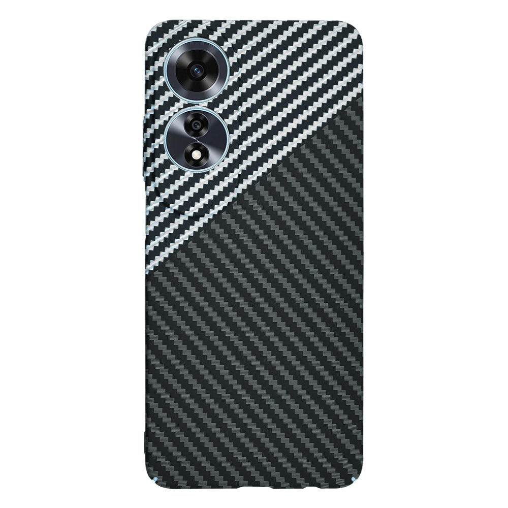 Coque pour Oppo A60, Techsuit, Carbonite FiberShell, Noir Gris