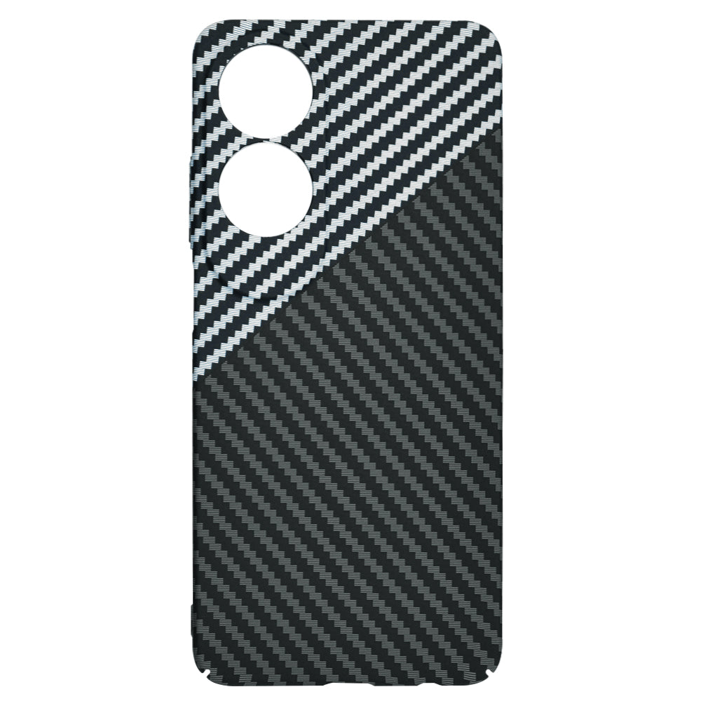 Coque pour Oppo A60, Techsuit, Carbonite FiberShell, Noir Gris