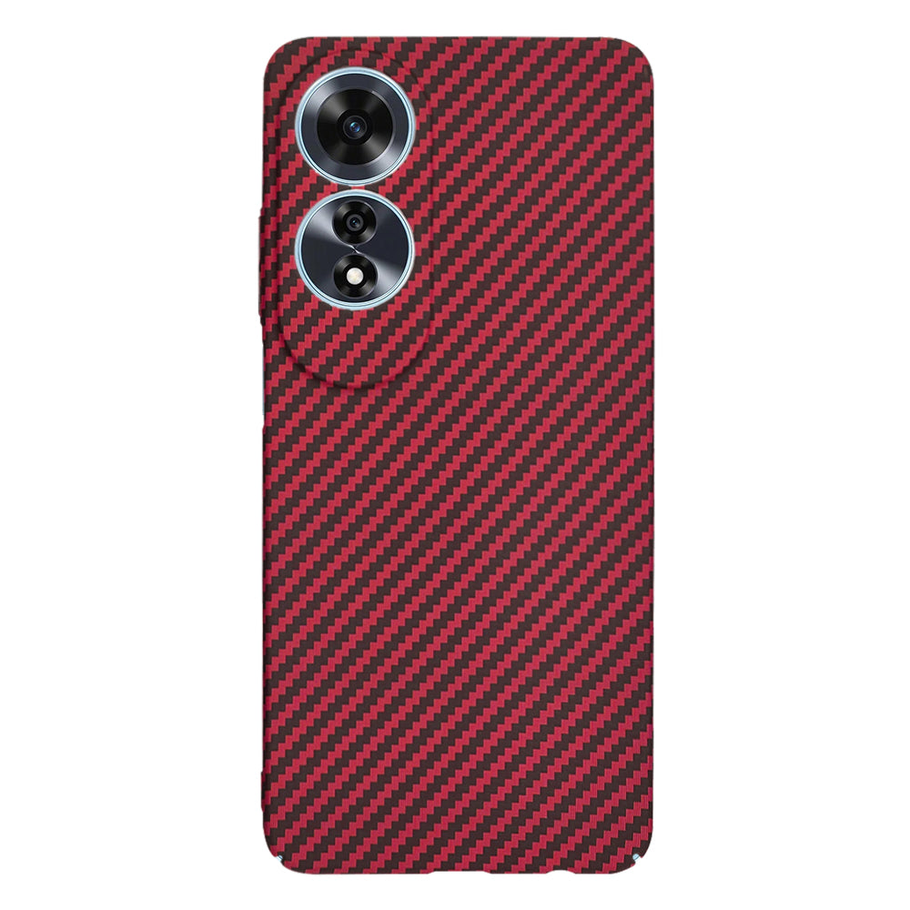 Custodia per Oppo A60, Techsuit, Carbonite FiberShell, Rossa
