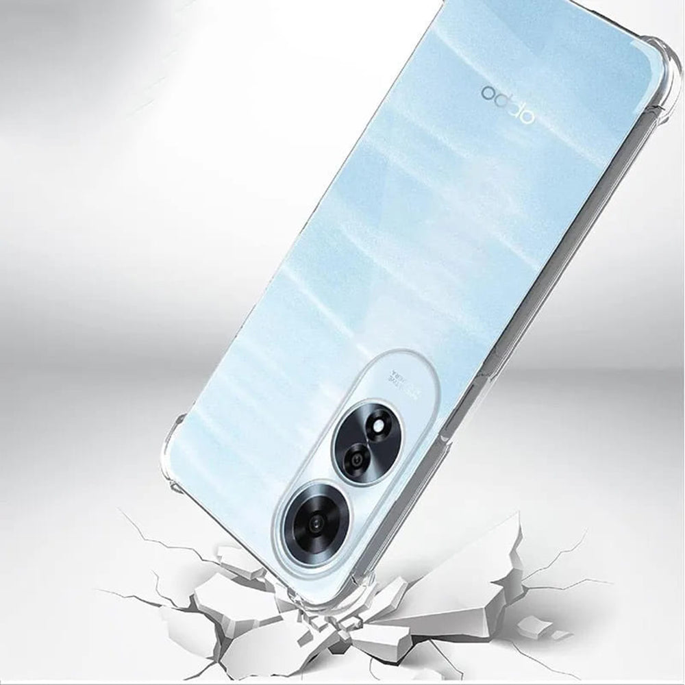 Custodia per Oppo A60, Techsuit, Shockproof Clear, Trasparente