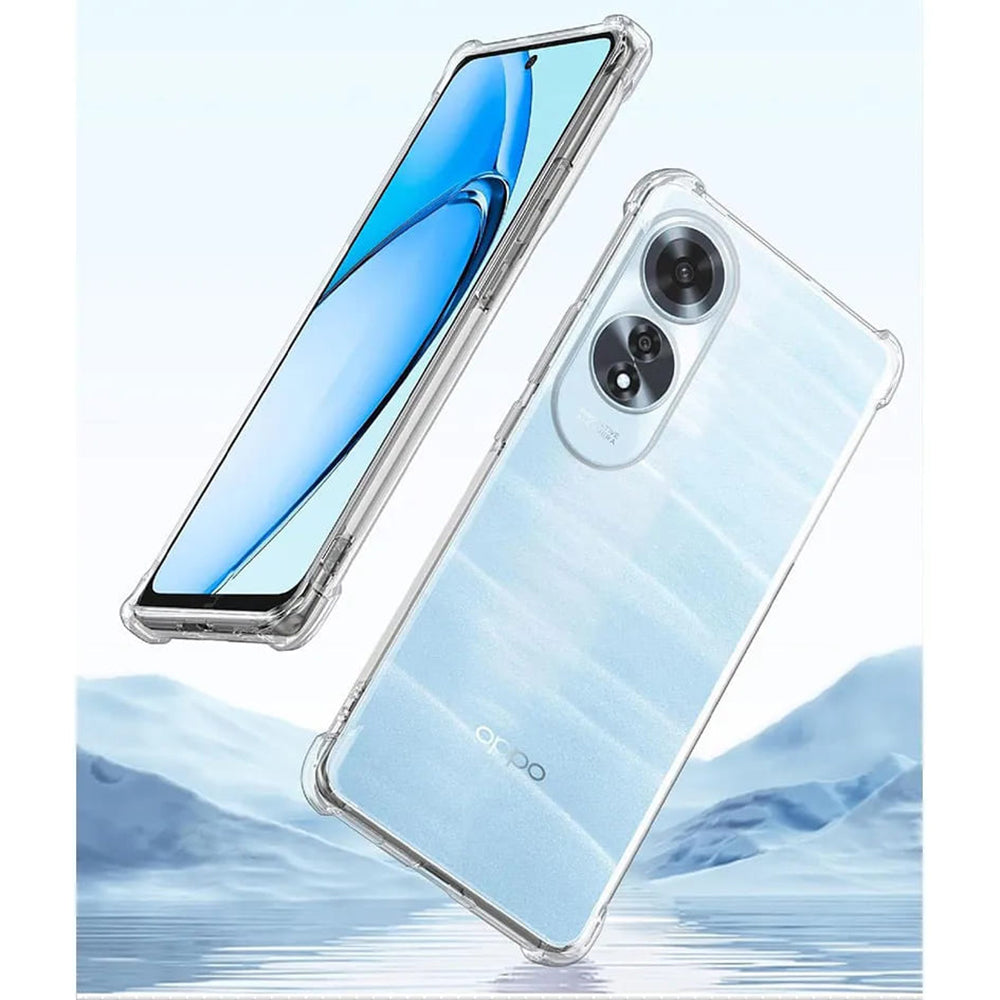 Custodia per Oppo A60, Techsuit, Shockproof Clear, Trasparente