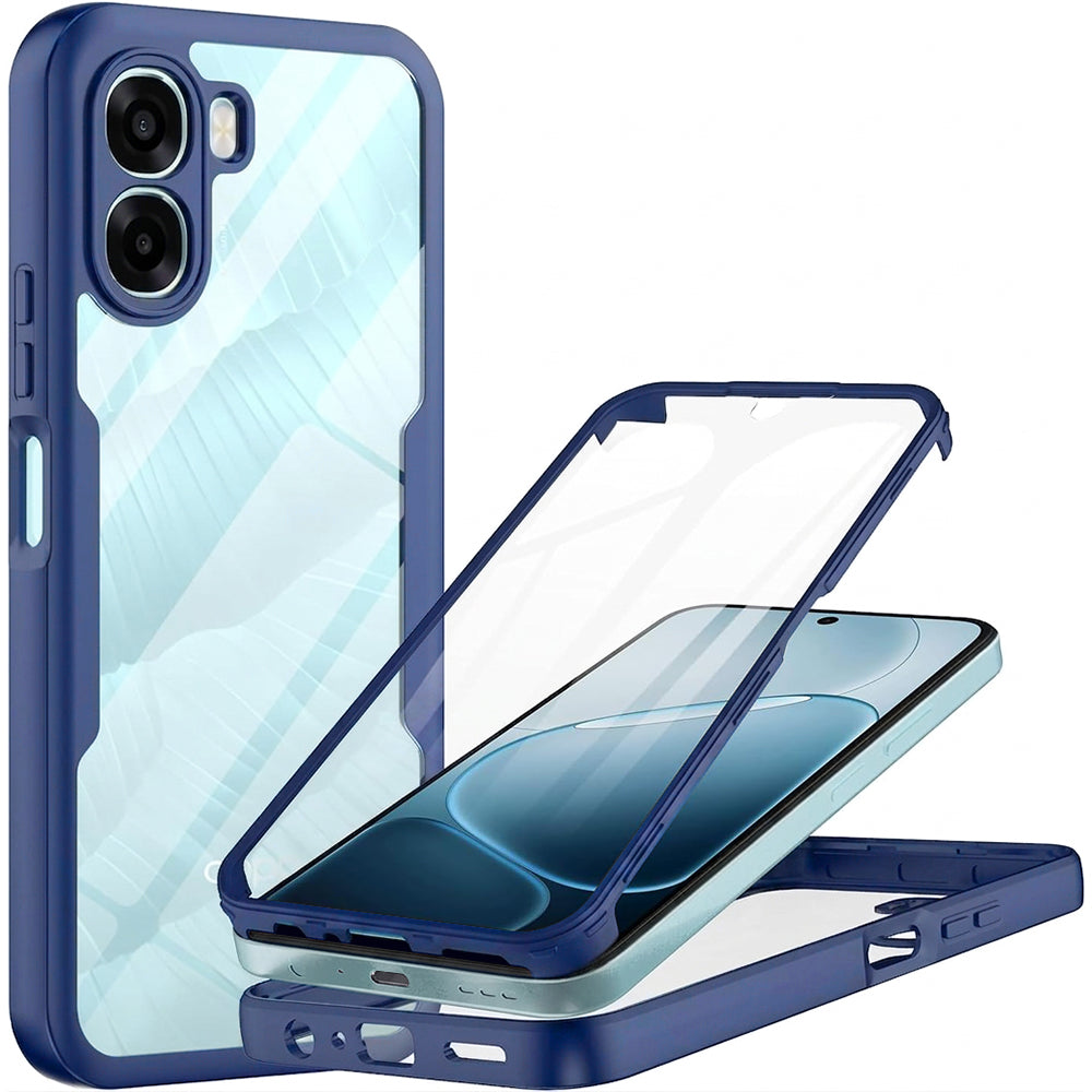 Custodia per Oppo A6k 4G / A6x 4G / A6x, Techsuit, ColorVerse 360, Blu