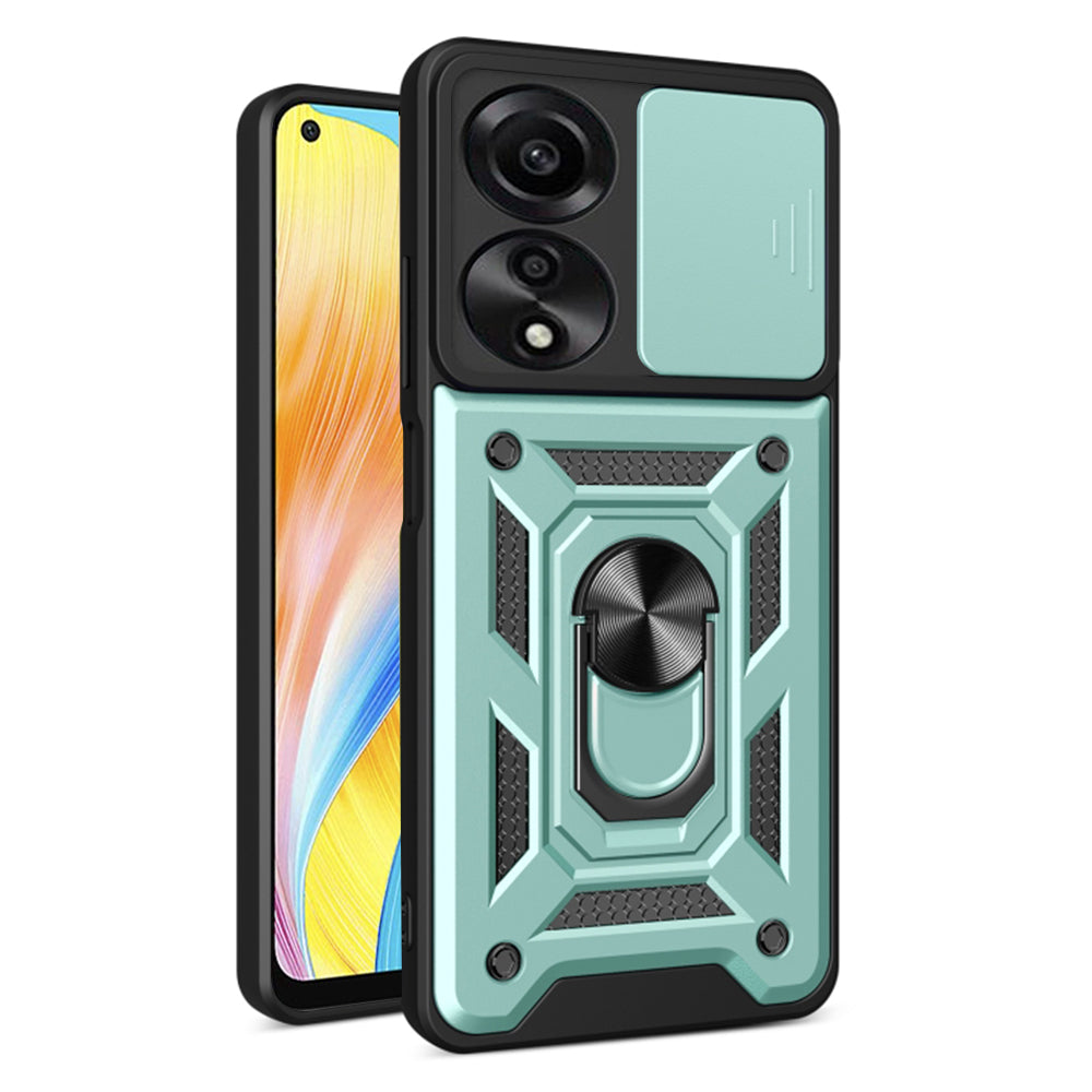 Custodia per Oppo A78 4G, Techsuit, CamShield, Verde