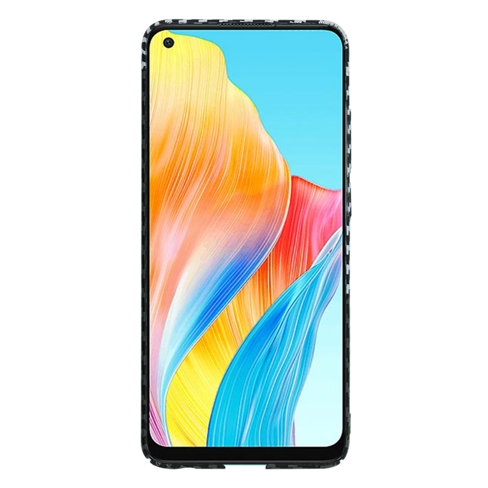 Coque pour Oppo A78 4G, Techsuit, Carbonite FiberShell, Noir Gris