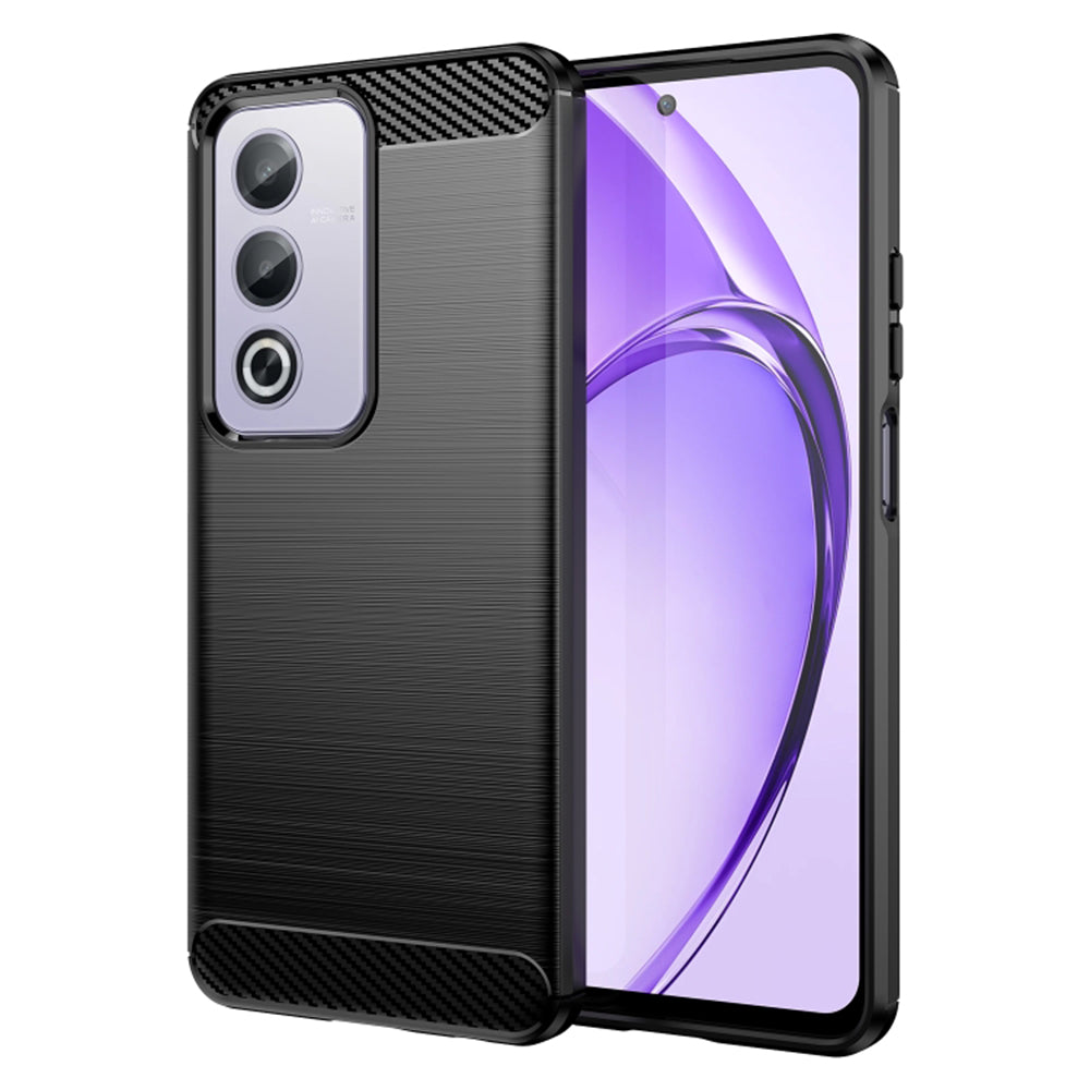 Custodia per Oppo A80, Techsuit, Carbonio, Nera