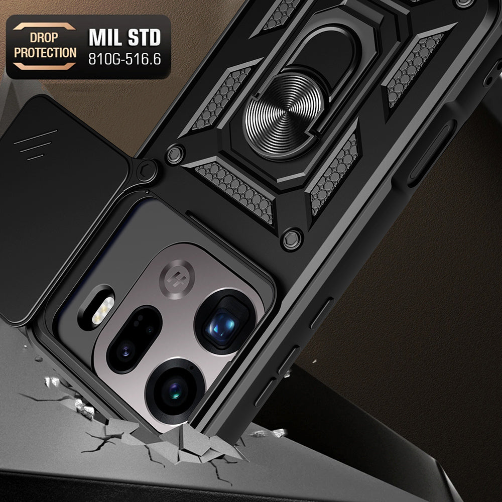 Custodia per Oppo Find X9 Pro, Techsuit, CamShield, Nera