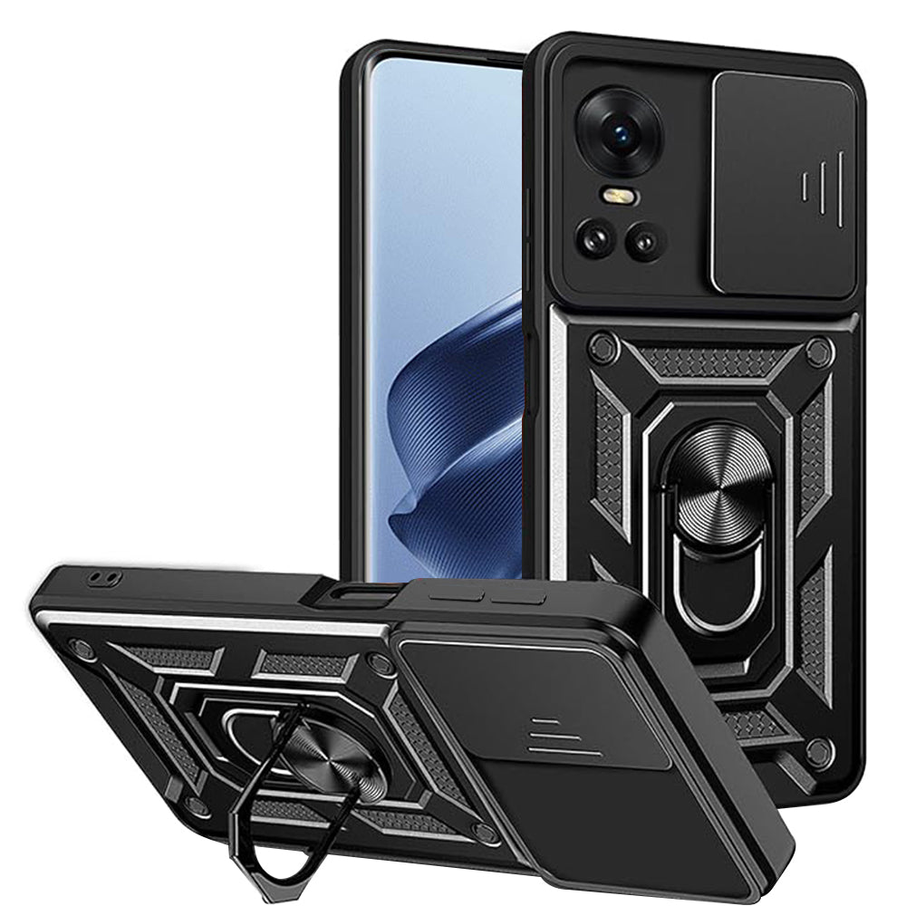 Custodia per Oppo Reno10 / Reno10 Pro, Techsuit, CamShield, Nera