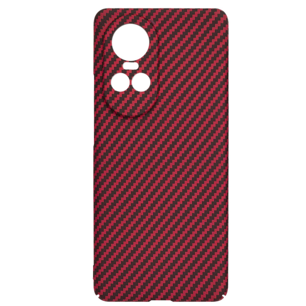 Custodia per Oppo Reno10 / Reno10 Pro, Techsuit, Carbonite FiberShell, Rossa