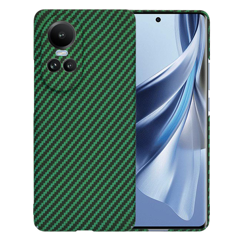 Coque pour Oppo Reno10 / Reno10 Pro, Techsuit, Carbonite FiberShell, Vert
