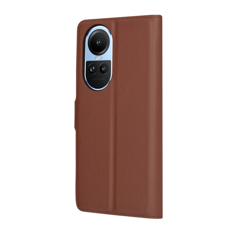 Custodia per Oppo Reno10 / Reno10 Pro, Techsuit, Leather Folio, Marrone