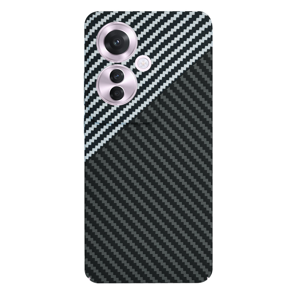 Coque pour Oppo Reno11 F, Techsuit, Carbonite FiberShell, Noir Gris