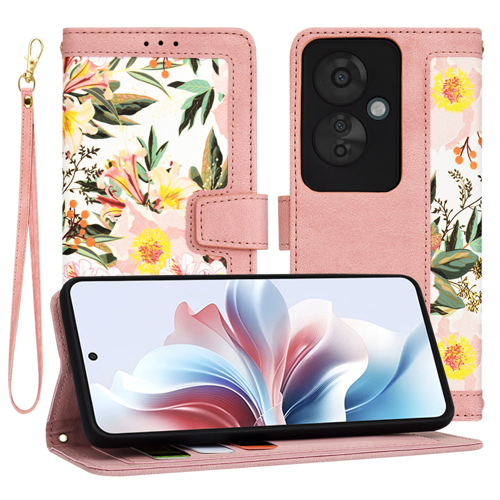Coque pour Oppo Reno11 F, Techsuit, FlipCraft, Rose