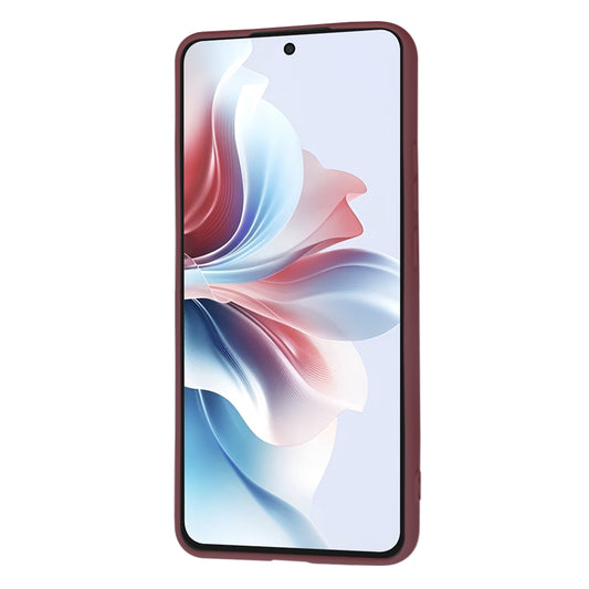 Hülle für Oppo Reno11 F, Techsuit, SoftFlex, Weinrot