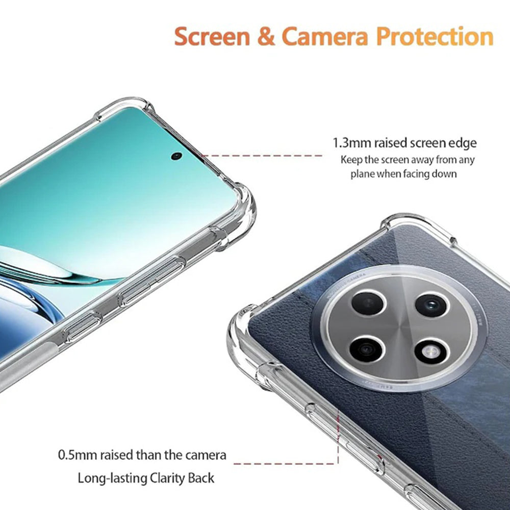 Coque pour Oppo Reno12 FS 5G / Reno12 FS 4G / Reno12 F 4G / Reno12 F, Techsuit, Antichoc Claire, Transparente