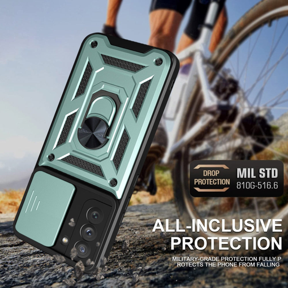 Custodia per Oppo Reno12 Pro, Techsuit, CamShield, Nera