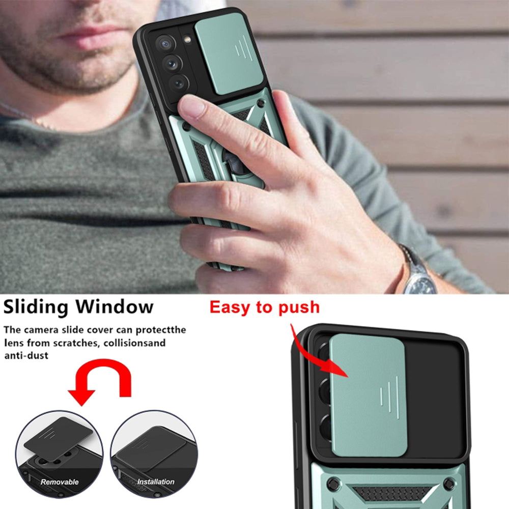 Custodia per Oppo Reno12 Pro, Techsuit, CamShield, Nera