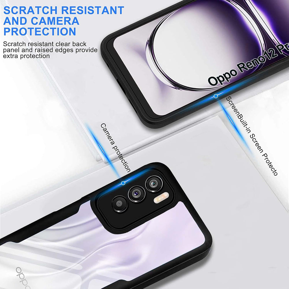 Coque pour Oppo Reno12 Pro, Techsuit, ColorVerse 360, Noire