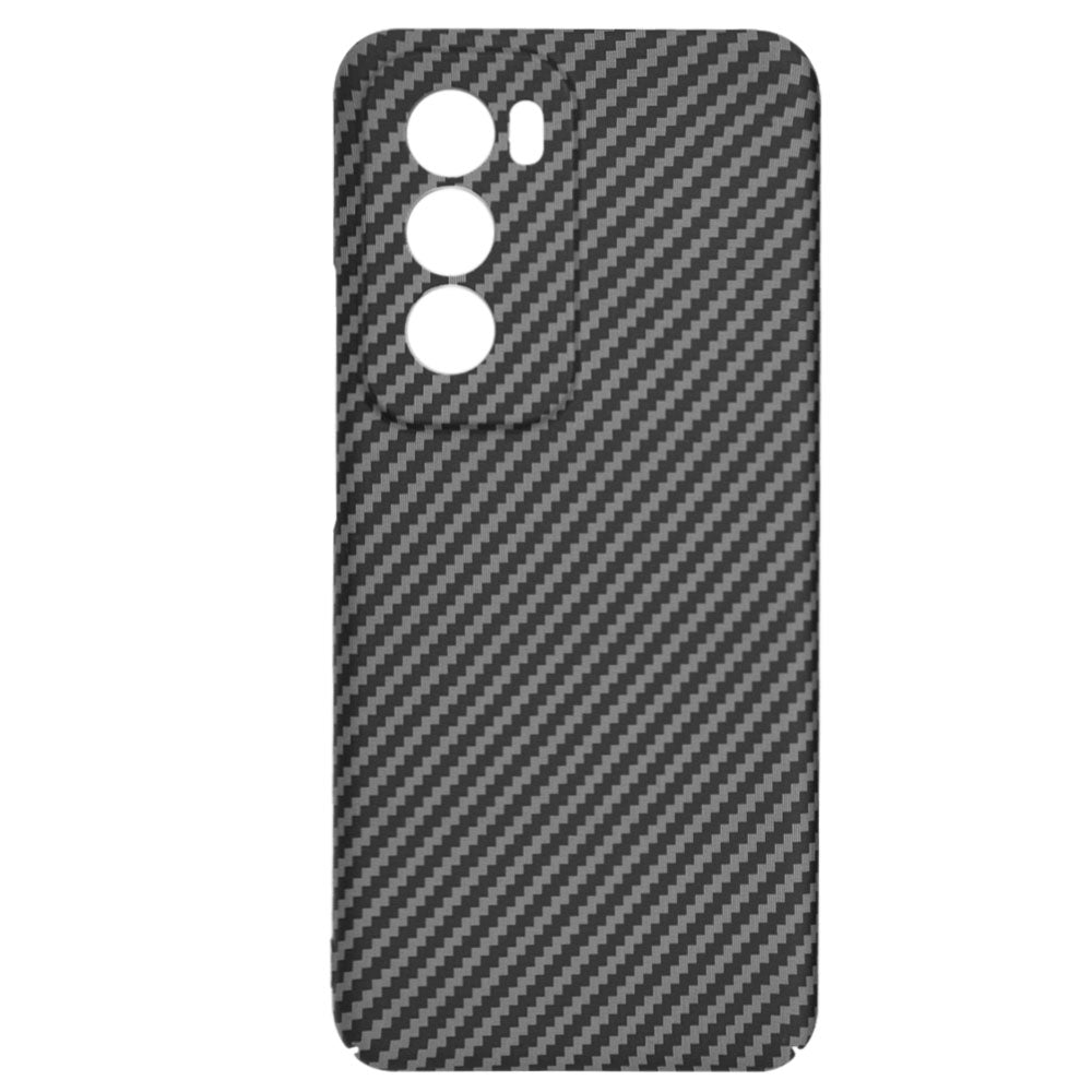 Custodia per Oppo Reno12, Techsuit, Carbonite FiberShell, Nera