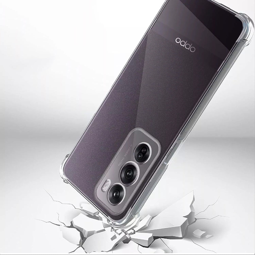 Custodia per Oppo Reno12, Techsuit, Shockproof Clear, Trasparente