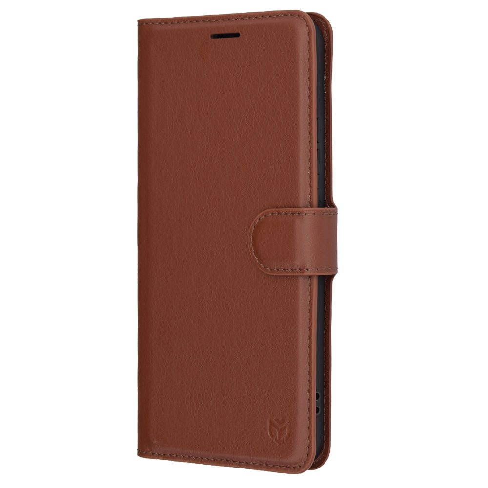 Coque pour Oppo Reno13 Pro, Techsuit, Leather Folio, Marron