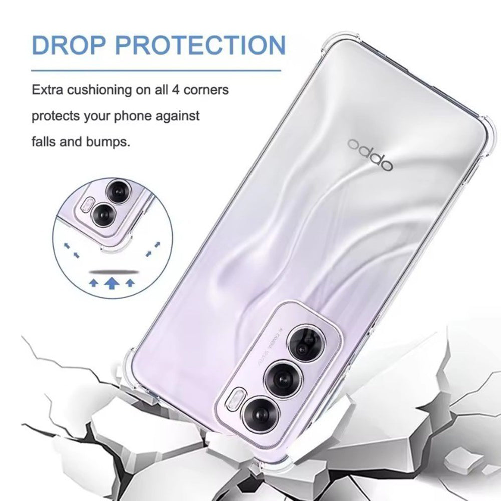 Custodia per Oppo Reno13 Pro, Techsuit, Shockproof Clear, Trasparente