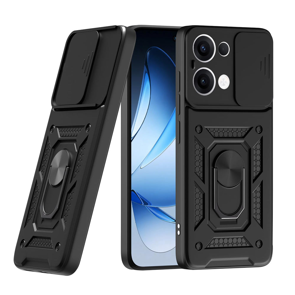 Custodia per Oppo Reno13, Techsuit, CamShield, Nera