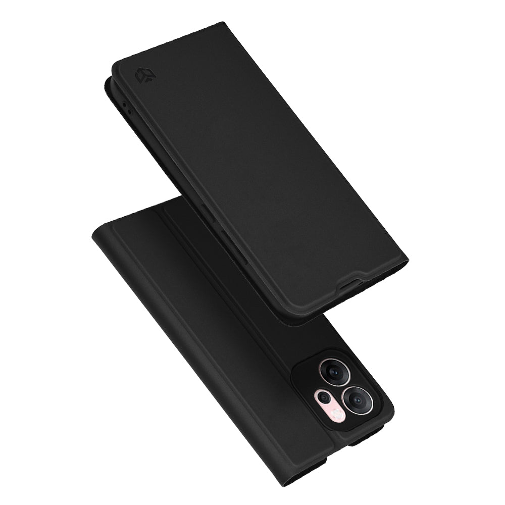 Hülle für Oppo Reno14 FS 5G / Reno14 F, Techsuit, Magskin Book, Schwarz
