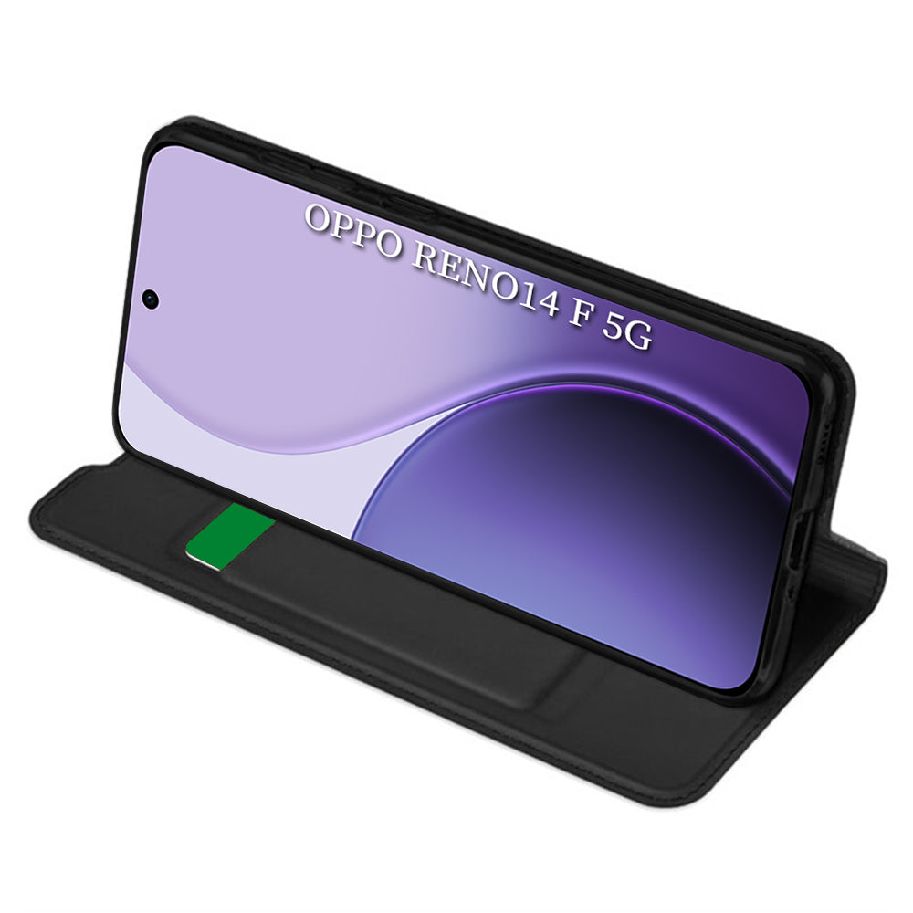 Hülle für Oppo Reno14 FS 5G / Reno14 F, Techsuit, Magskin Book, Schwarz