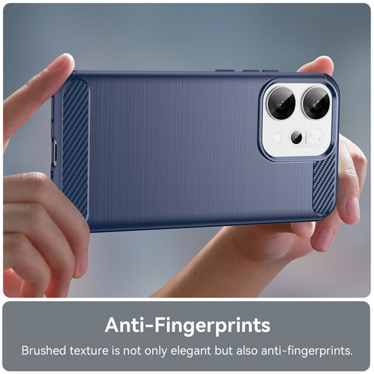Hülle für Oppo Reno14, Techsuit, Carbon, Blau