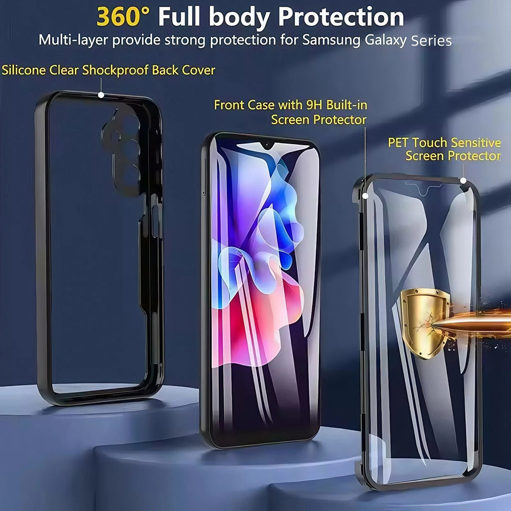 Hülle für Oppo Reno14, Techsuit, ColorVerse 360, Schwarz