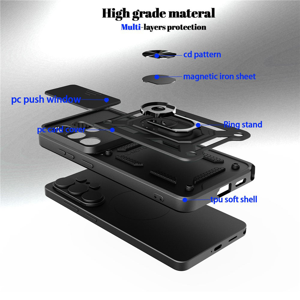 Custodia per Oppo Reno15 FS / Reno15 F, Techsuit, CamShield, Nera