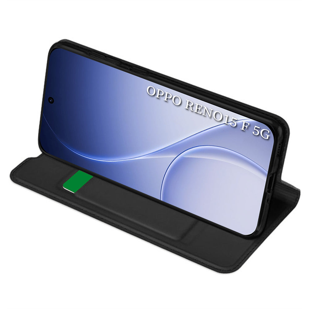 Custodia per Oppo Reno15 FS / Reno15 F, Techsuit, Magskin Book, Nera