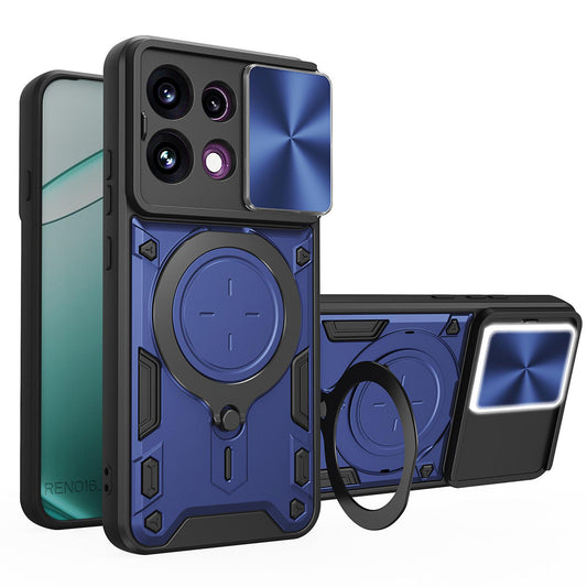 Coque pour Oppo Reno16 F / Reno16 FS, Techsuit, CamGuard Pro, Bleue