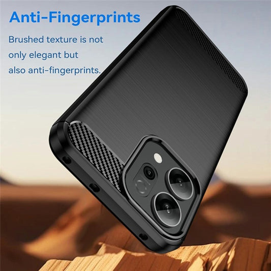 Custodia per Oppo Reno16 F / Reno16 FS, Techsuit, Carbonio, Nera