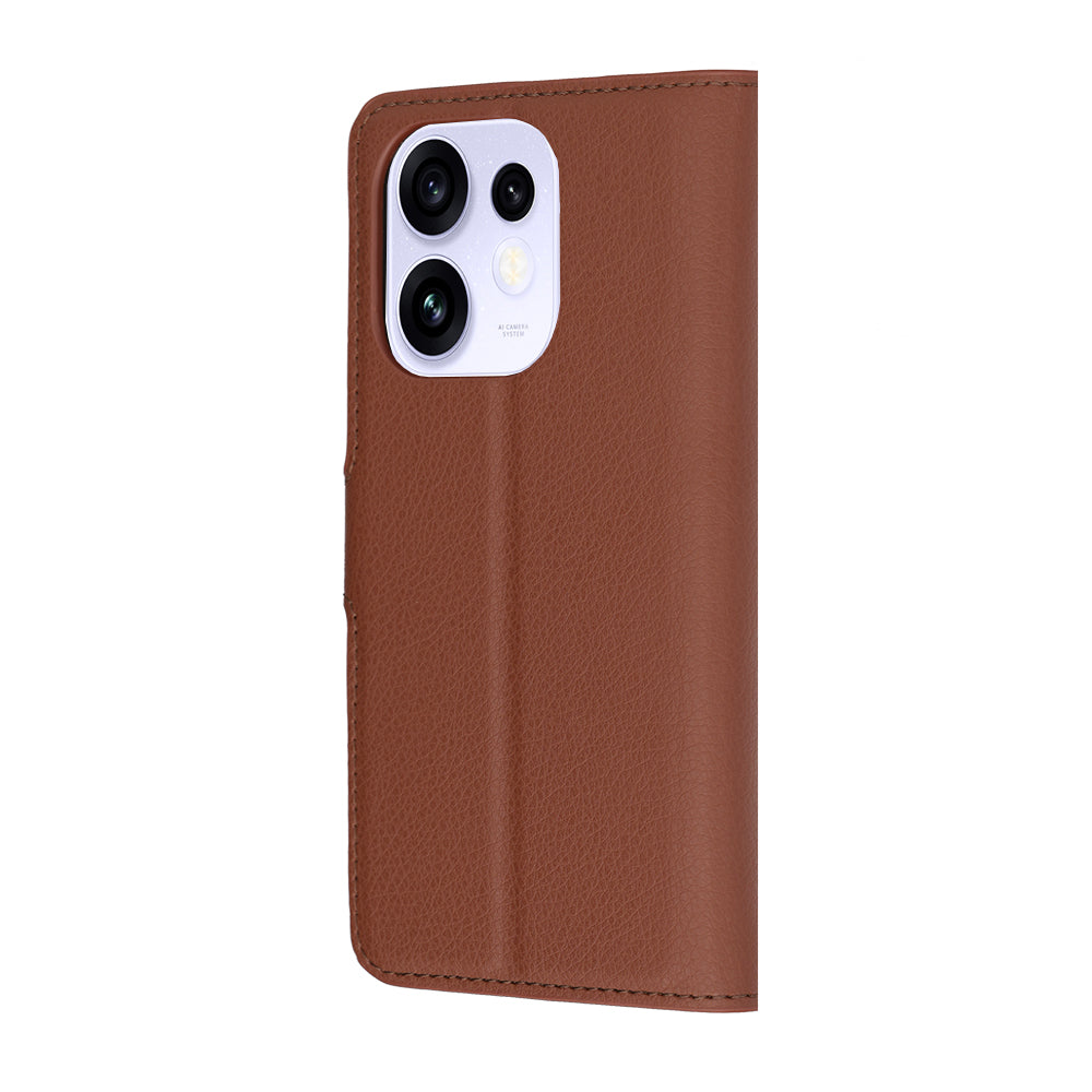 Custodia per Oppo Reno16 / Reno16 Pro, Techsuit, Leather Folio, Marrone