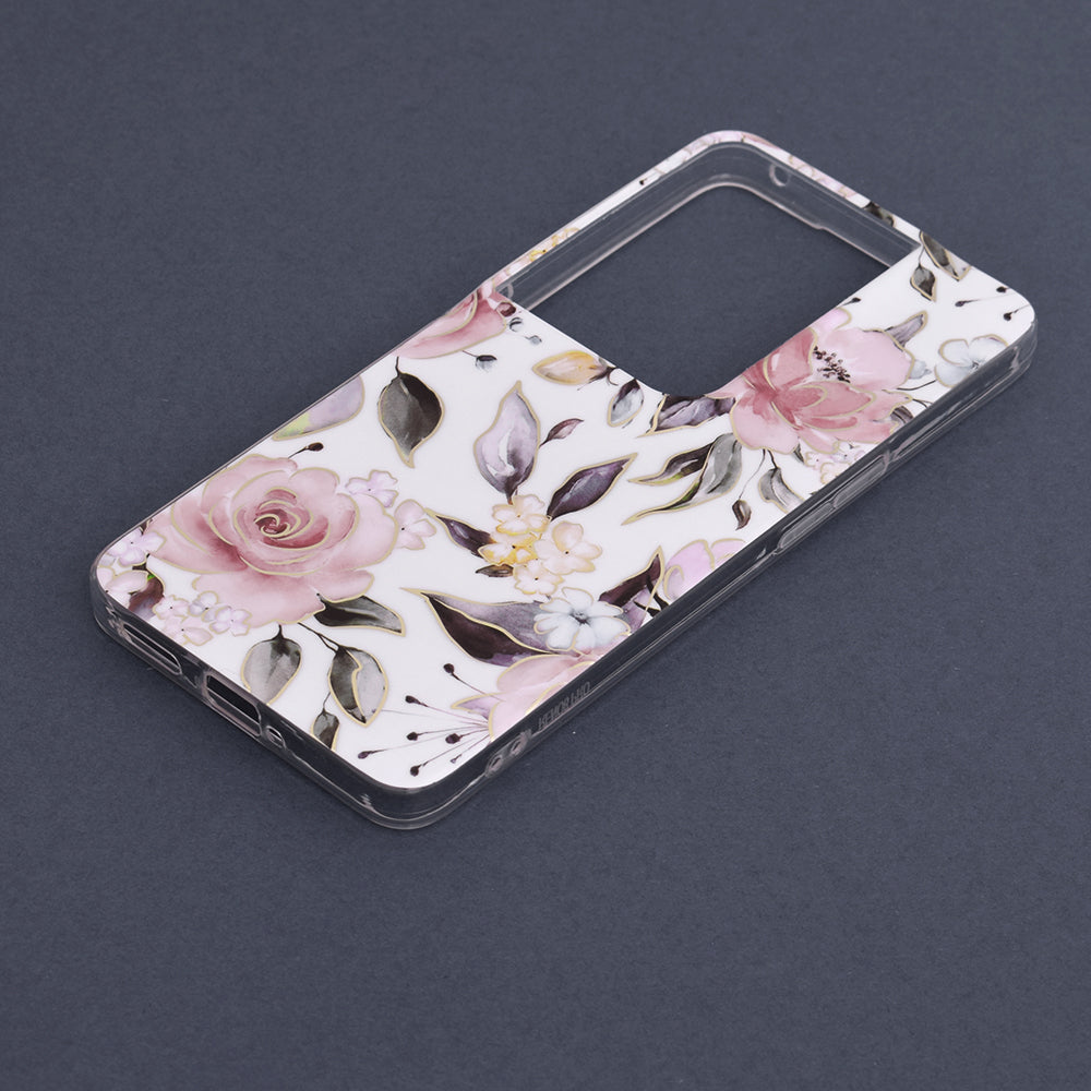Custodia per Oppo Reno8 Pro, Techsuit, Marble, Bianca