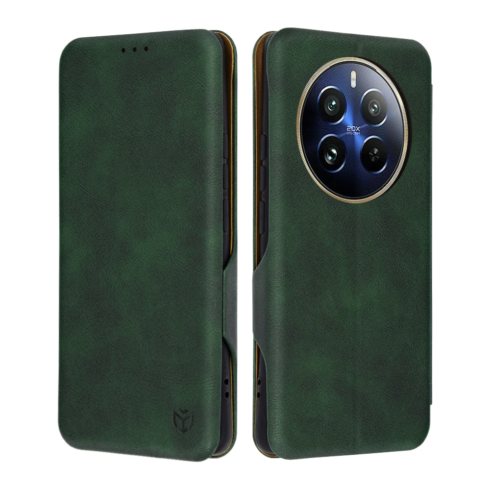 Coque pour Realme 12 Pro / 12 Pro+, Techsuit, Safe Wallet Plus, Vert