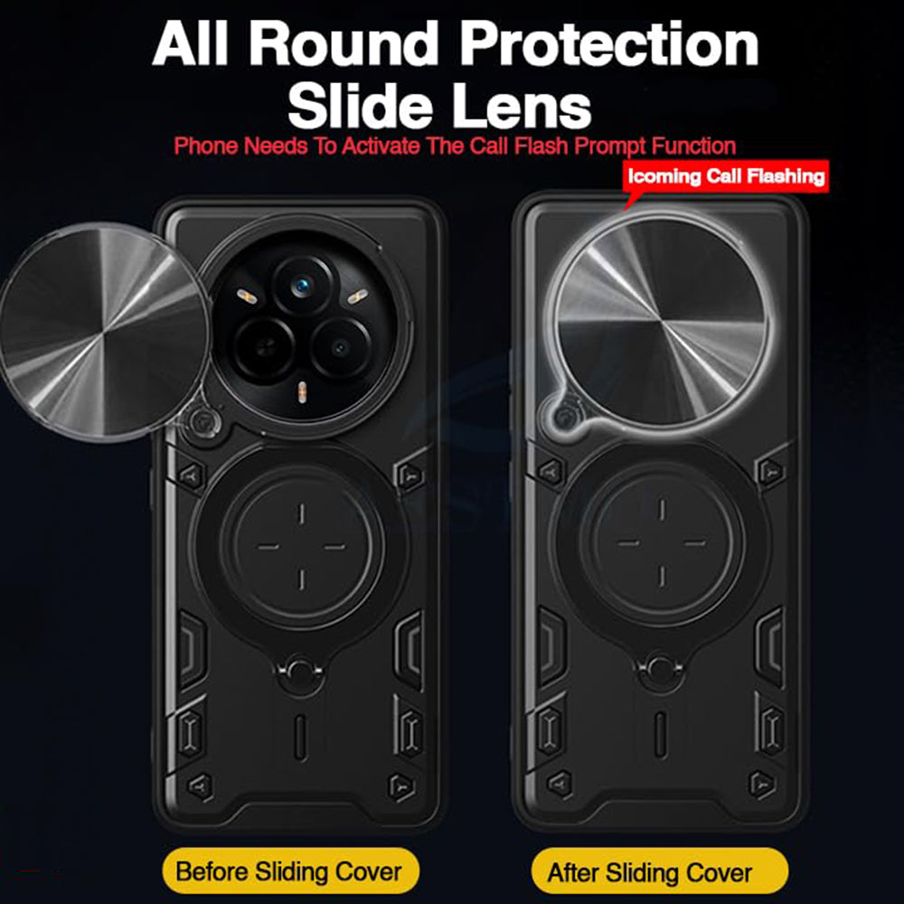 Custodia per Realme 14 Pro+, Techsuit, CamGuard Pro, Nera